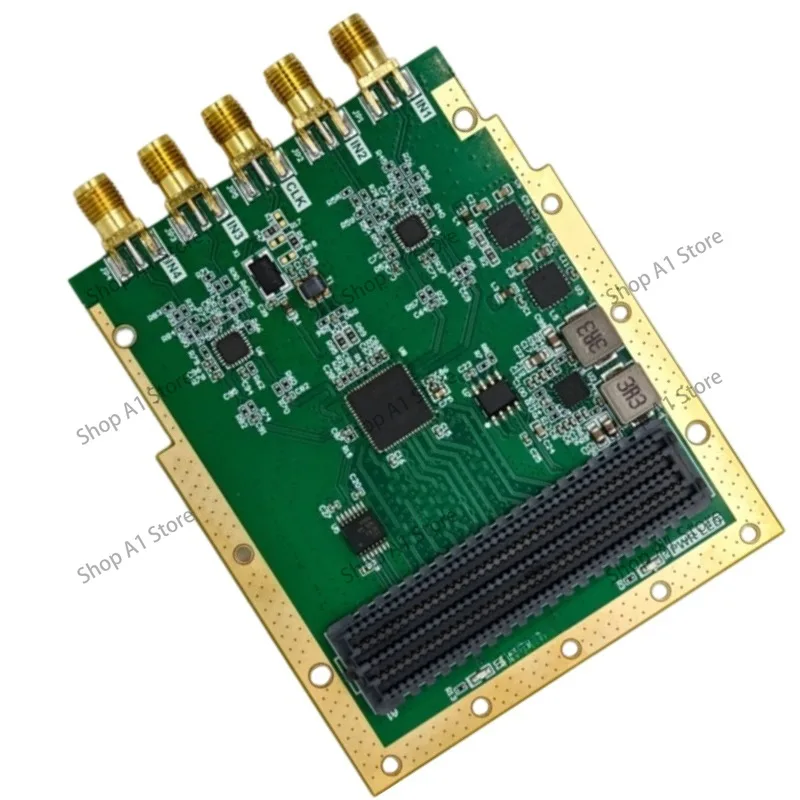 ADS6445 High‑Speed FMC ADC Mezzanine Card, Quad‑Channel 14‑Bit 125 MSPS Simultaneous Sampling Data Acquisition Daughter Board