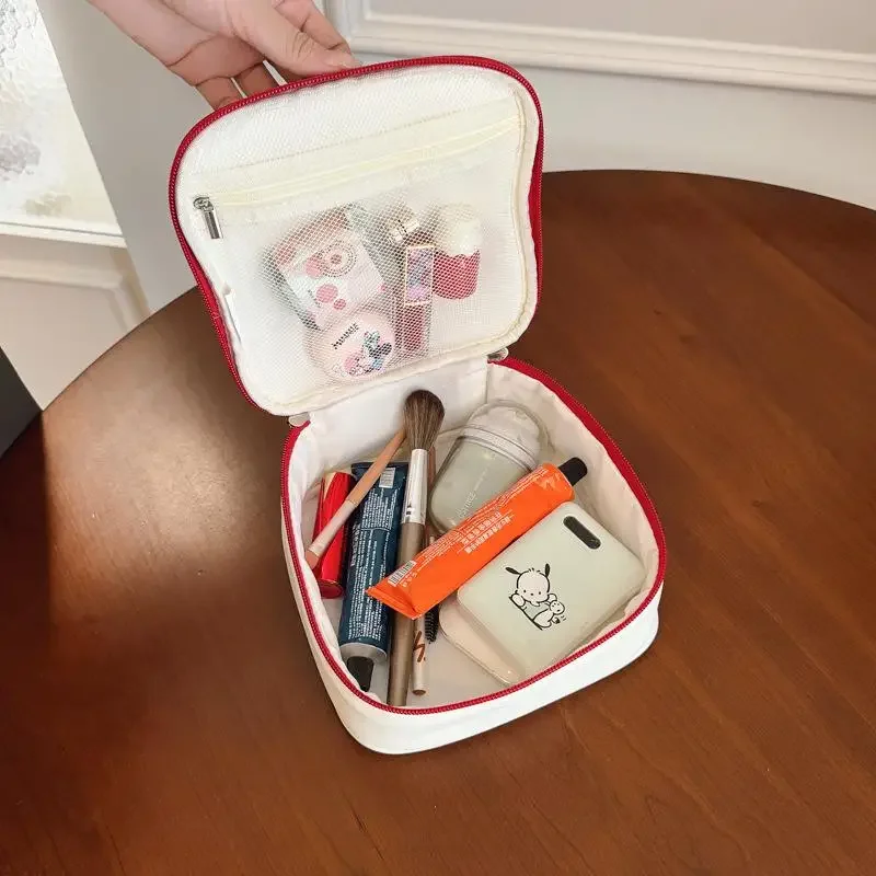 

Новая косметичка My Melody, милая портативная косметичка Kuromi Hello Kitty, утолщенная сумка для мытья, сумки для женщин