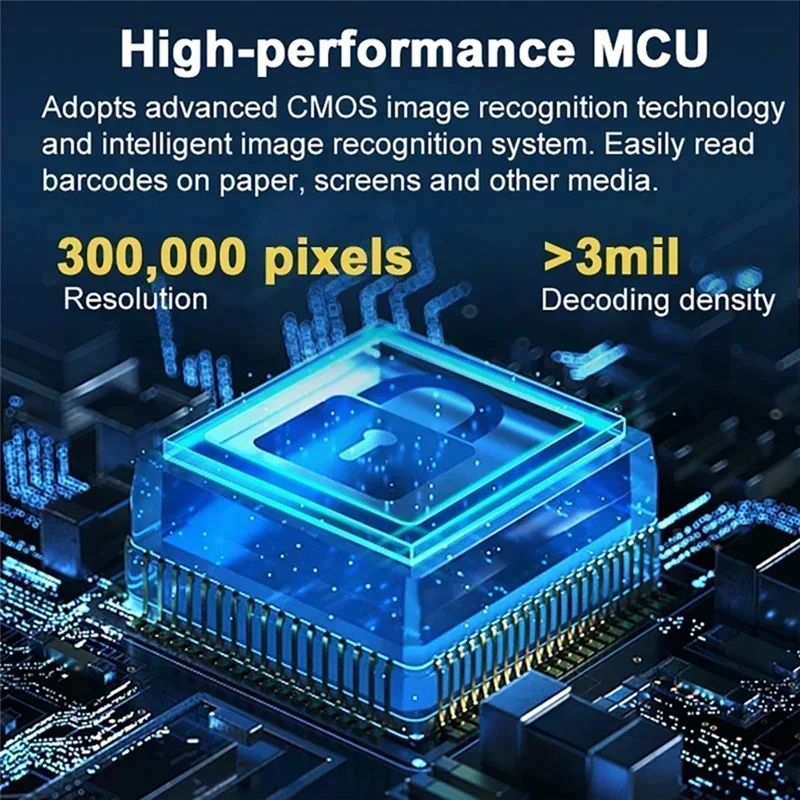 【الضرورة】ماسح الباركود المحمول ثنائي الأبعاد ماسح الباركود السلكي للمستودعات والخدمات اللوجستية والتسليم السريع ومحلات السوبر ماركت