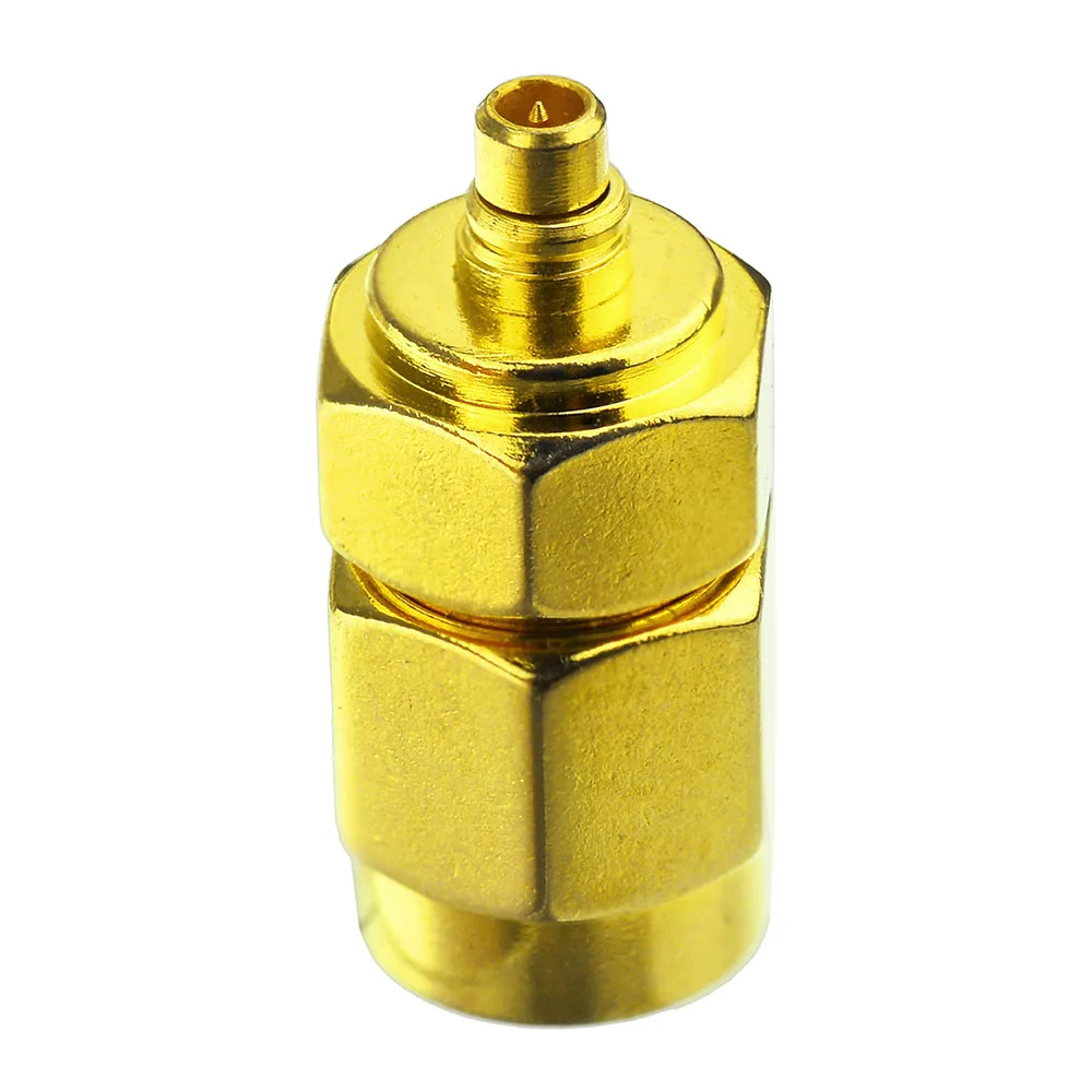 Superbat 5pcs SMA-MMCX อะแดปเตอร์ SMA ชาย MMC ปลั๊กตรงสาย Mount 50 OHM RF COAXIAL CONNECTOR