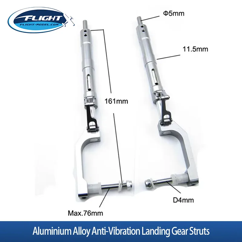 1 Set SZ002-13001 Aluminium Alloy Anti-Vibration Landing Gear Struts For 5-6KG P51 RC Airplane Model DIY Accessories Toy