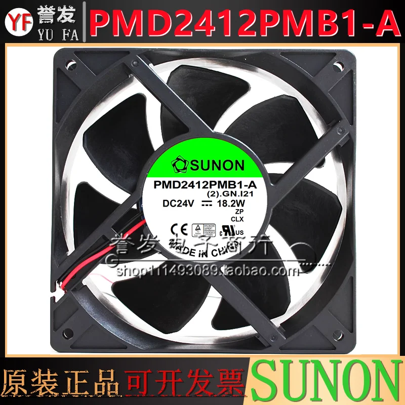 NEW ORIGINAL PMD2412PMB1-A 24V 18.2W 12038 120x120x38mm COOLING FAN RADIATOR