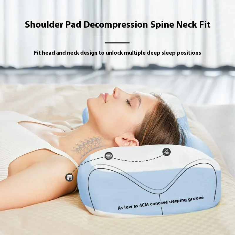 Comfort 3 in 1 memory foam pillow slow rebound core does not collapse memory pillow sleep cervical spine pillow