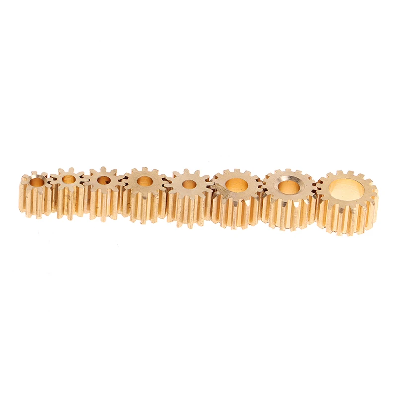 0.5M Modulus 8T 9T 10T 11T 12T 13T 16T Teeth Metal Copper Gear For Spindle Transmission Gear Fit 1.95mm 2.3mm 3.17mm 3mm Shaft