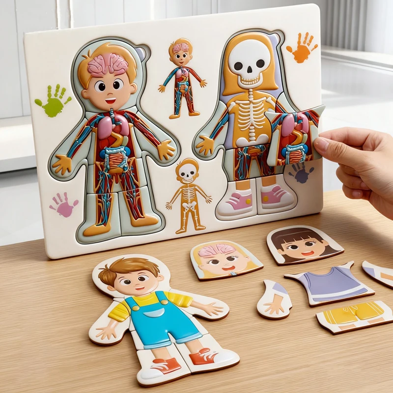 Kinderen Menselijke Lichaamsst - Human Body Puzzle recensie en prijs