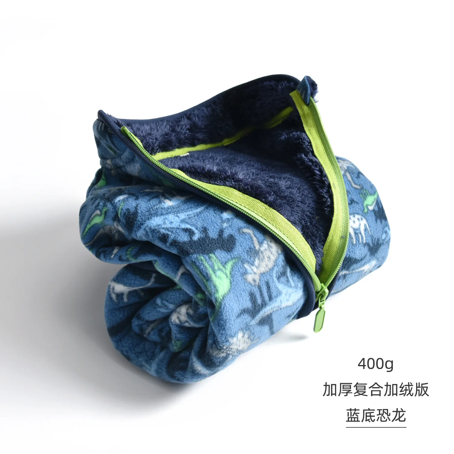 

New 400g thick winter baby fleece jacket dinosaur camouflage printed long sleeved jacket for children
