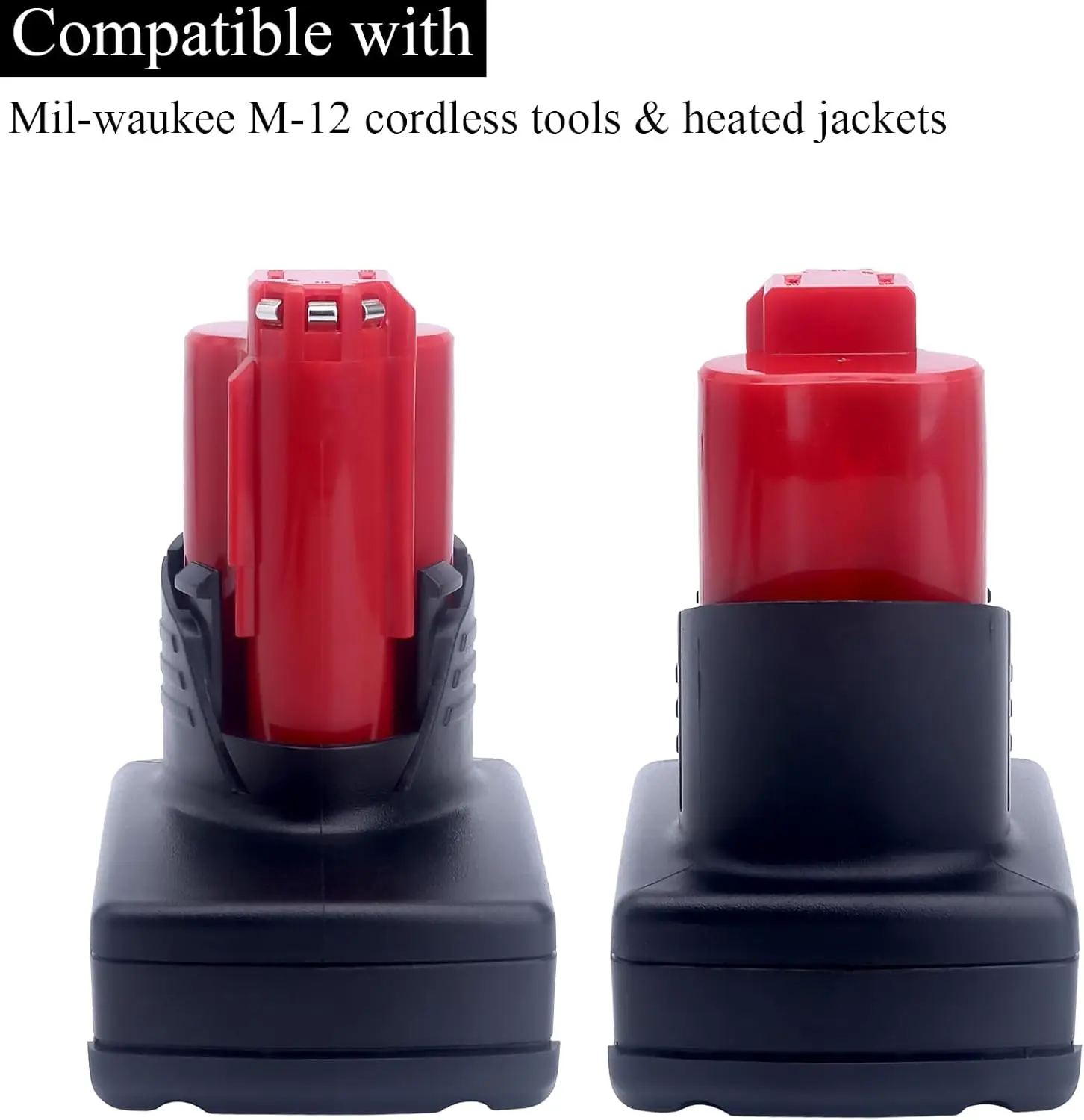 Náhradní baterie 12V 6,0Ah, 1 ks, Milwaukee M12, 48-11-2440, 48-11-2402, certifikace FCC CE RoHS - náhled 2