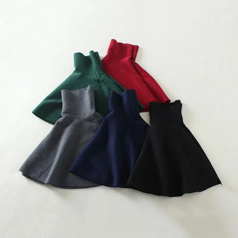 

Korean Knit Pleated Skirts Women Spring Fashion High Waist Ruffle Mini Skirt Ladies Casual Elasticity Unlined A Line Skirts New