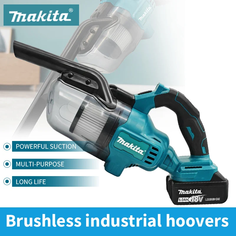 

Makita Cordless Handheld Vacuum Cleaner Portable Hard Floor Carpet Car Pet Hair Cleaning Machine Power Tool For Makita 18V Batte