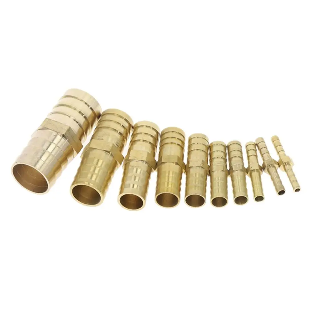 Accesorio de tubería, junta de tubo recto, 6mm, 8mm, 10mm, 12mm, 16mm, lengüeta de tubo OD 6-16mm, adaptador de conector de acoplador de lengüeta igual, tubo de PU PE