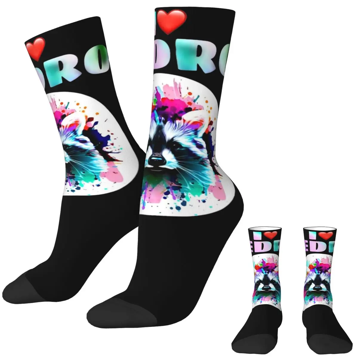 Adults Men Socks Pedro Racoon Dance Popular Stockings Autumn Funny Quality Socks Printed Climbing Anti Bacterial Socks