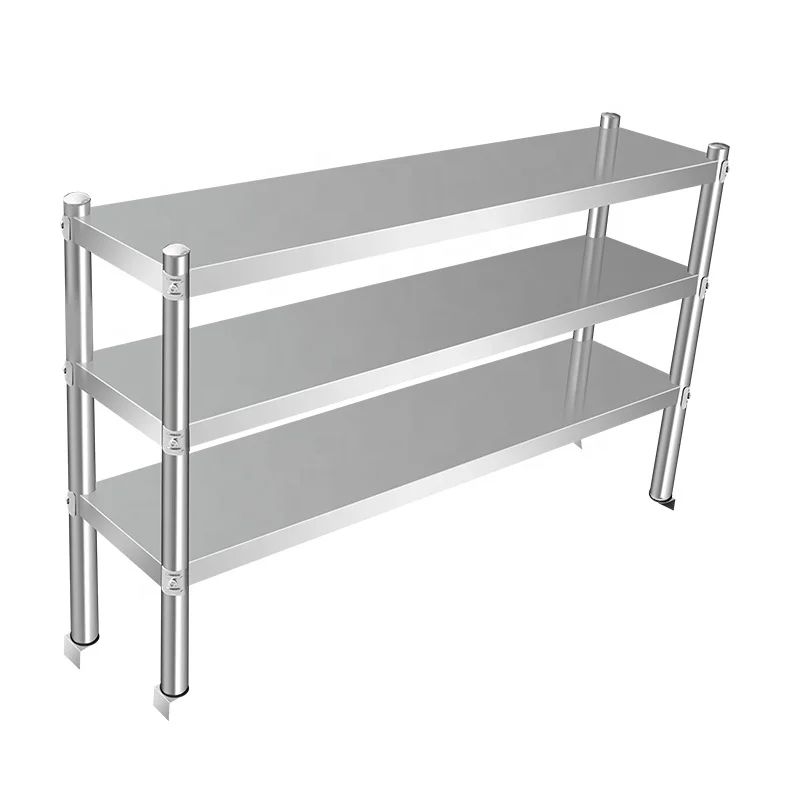

Heavy Duty Stainless Steel Over Shelf for Work Table Top Shelf for Commercial Kitchen
