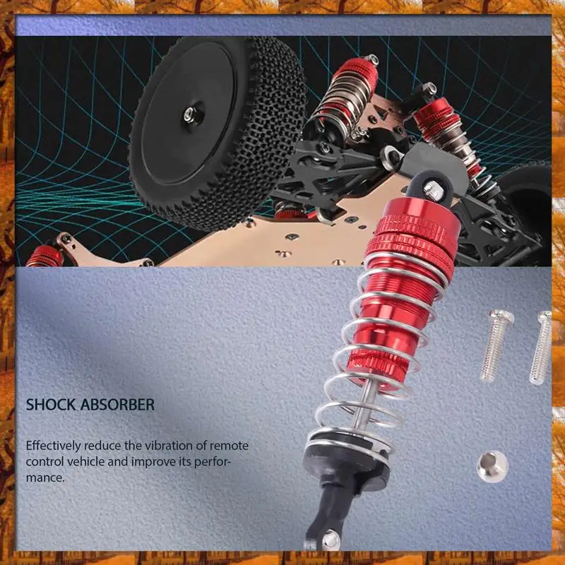 

2025 Trend 1Pcs Metal Shock Absorber Damper Replacement Accessory For Wltoys 144001 1/14 4WD RC Drift Racing Car Parts