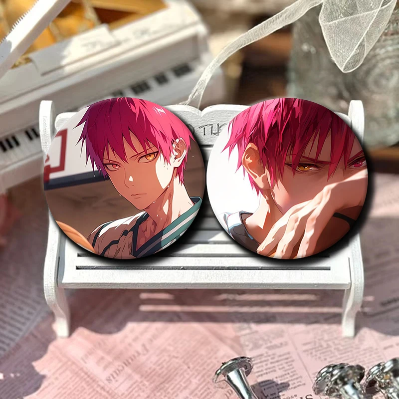 Cartoon Character Akashi Seijuro Soft Button Pin Anime Akashi Seijuro Brooch Creative Badge for Backpack Clothes Decoration Gift - Image 2