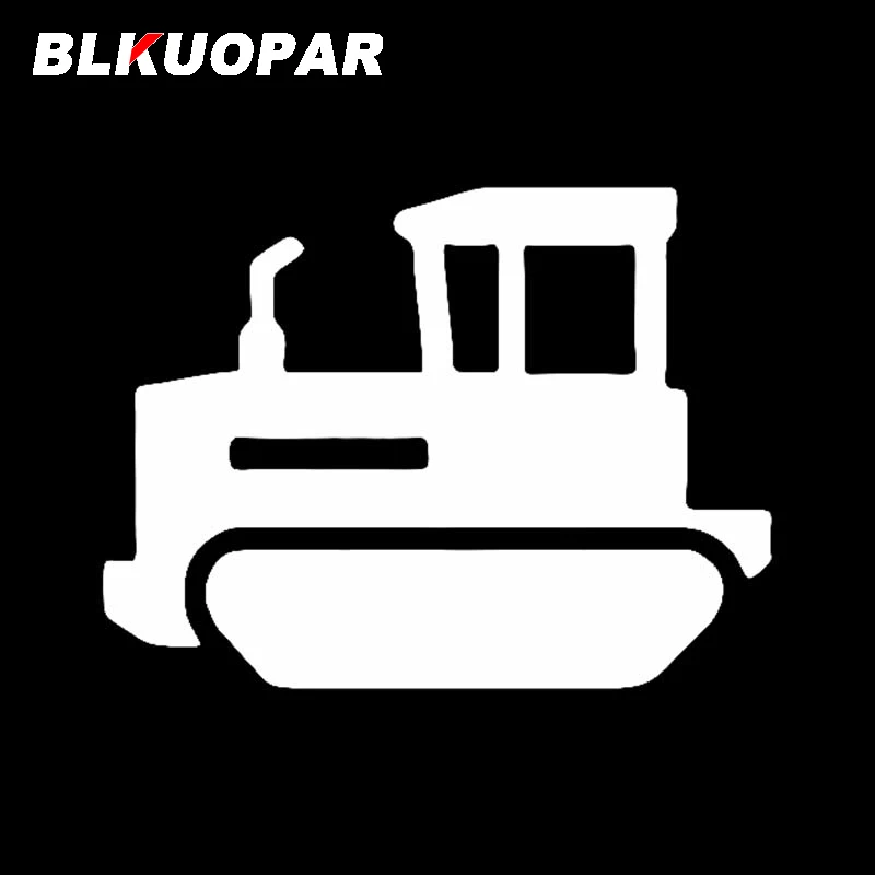 BLKUOPAR Bulldozer Silhouette Car Stickers Vinyl Material Decals Surfboard Waterproof Scratch-Proof Sunscreen Custom Printing