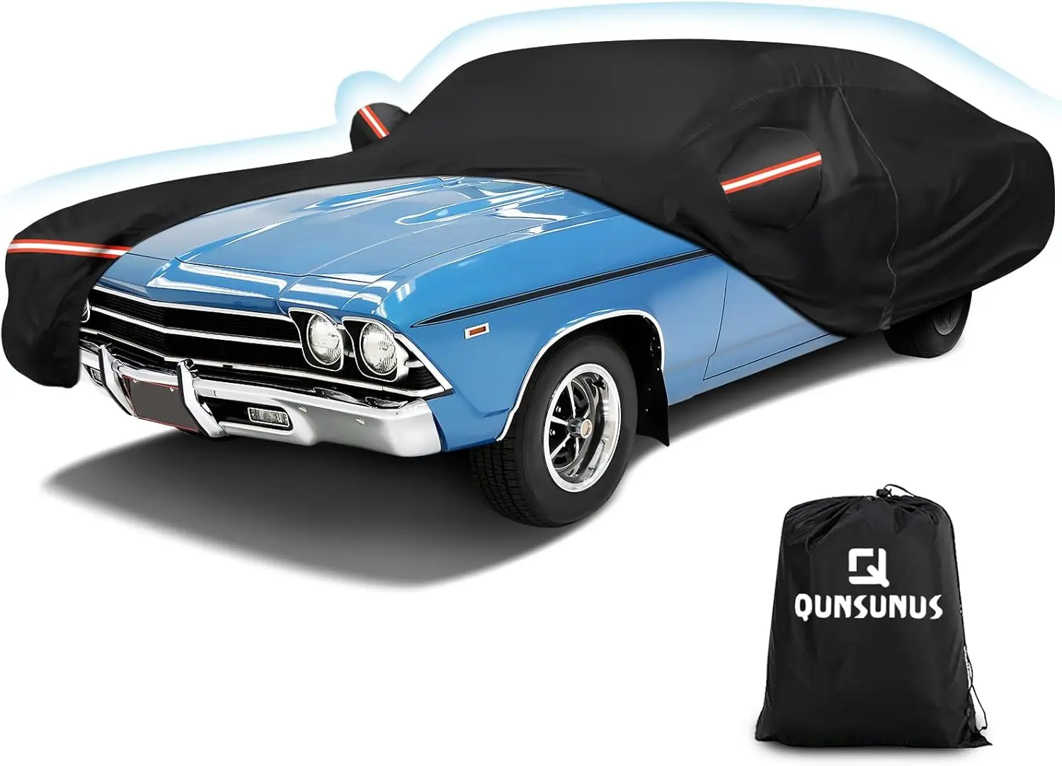 

Waterproof Car Cover for 1964-1972 Chevelle Malibu SS, All-Weather Protection with Zipper