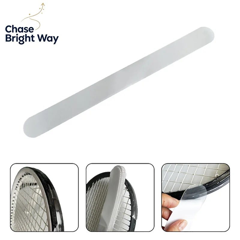 Transparent Tennis Racket Paddle Head Protection Tape Reduce Friction Sticker TPU Protection Tape Sports Parts