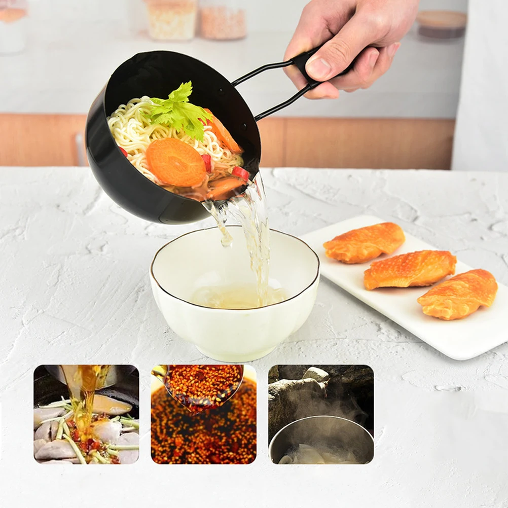 

Mini Iron Pot Smooth Surface Even Heat Retention Camping Cookware Stew Food Kitchen Outdoor Practical Easy Clean