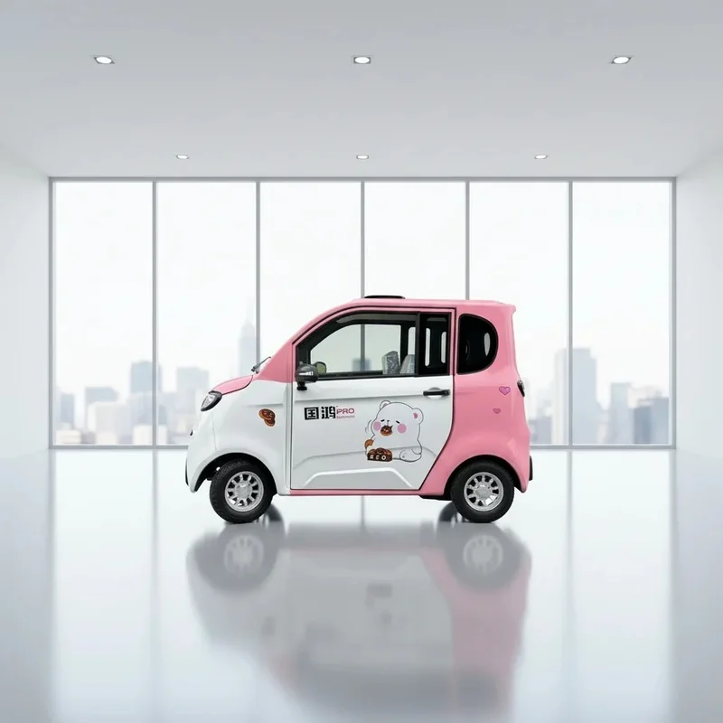 Four-wheel Vehicle Hot Sale Automatic 4 Wheel Car Lithium Iron Phosphate Battery Range Family Use