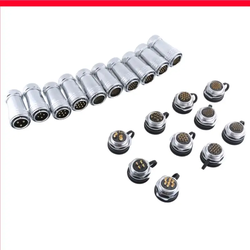 

D46B SF2810 Aviation Plug and Socket 3/4/7/10/12/16/18/20/24/26Pins Metal Connectors