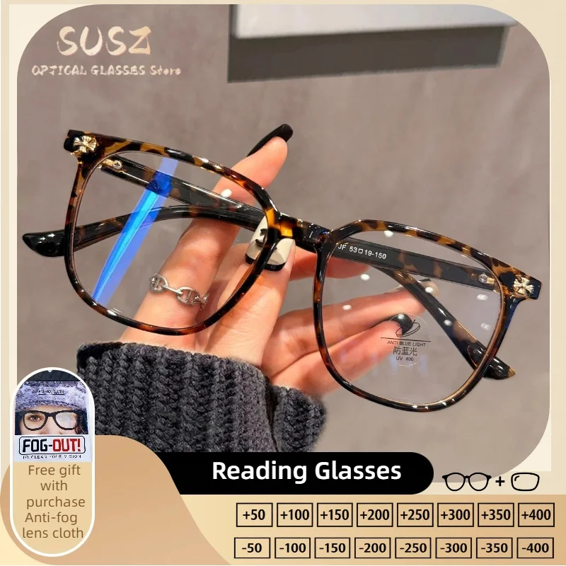 

SUSZ Classic Casual Style Versatile Women's Reading Glasses Anti Blue Light Myopia Customized Progressive Prescription Glasses