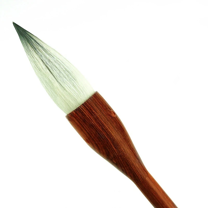 

Кисть для каллиграфии из шерсти кролика (фиолетовая), для письма в обычном шрифте, кисть-горошина для китайской живописи, кисть для рисования пионов