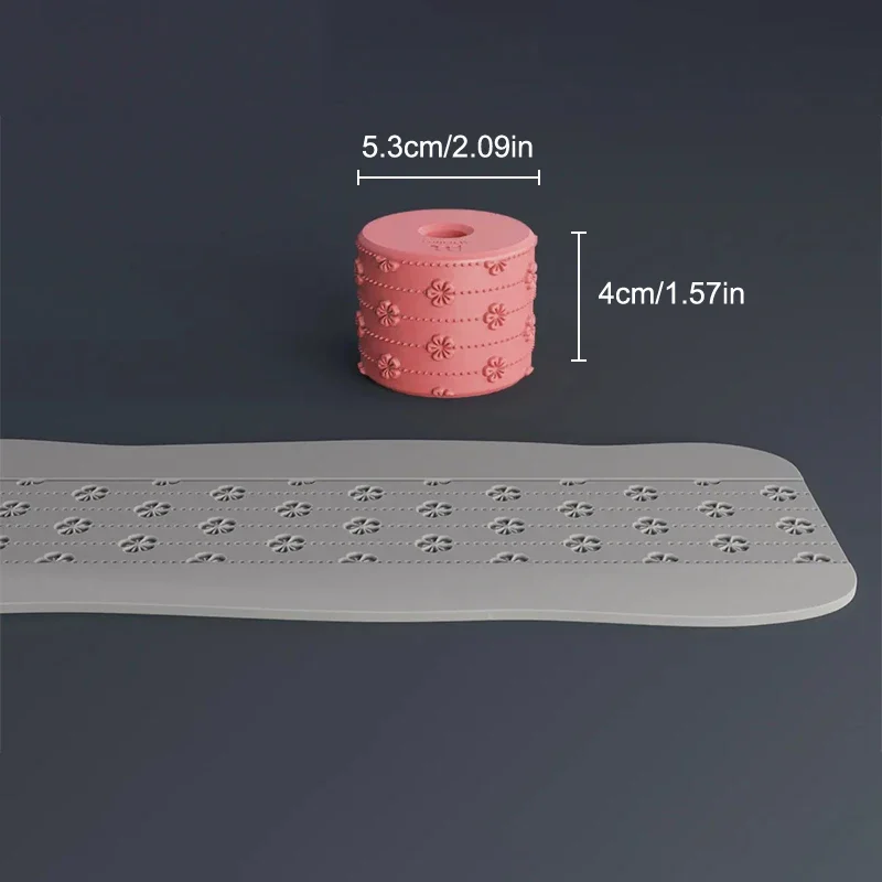 الطين ختم الأسطوانة أنماط زهرة هندسية الإغاثة المتداول أداة السيراميك الطين الملمس عجلة الطين قوالب DIY بها بنفسك أدوات الطين ديكور فني #6