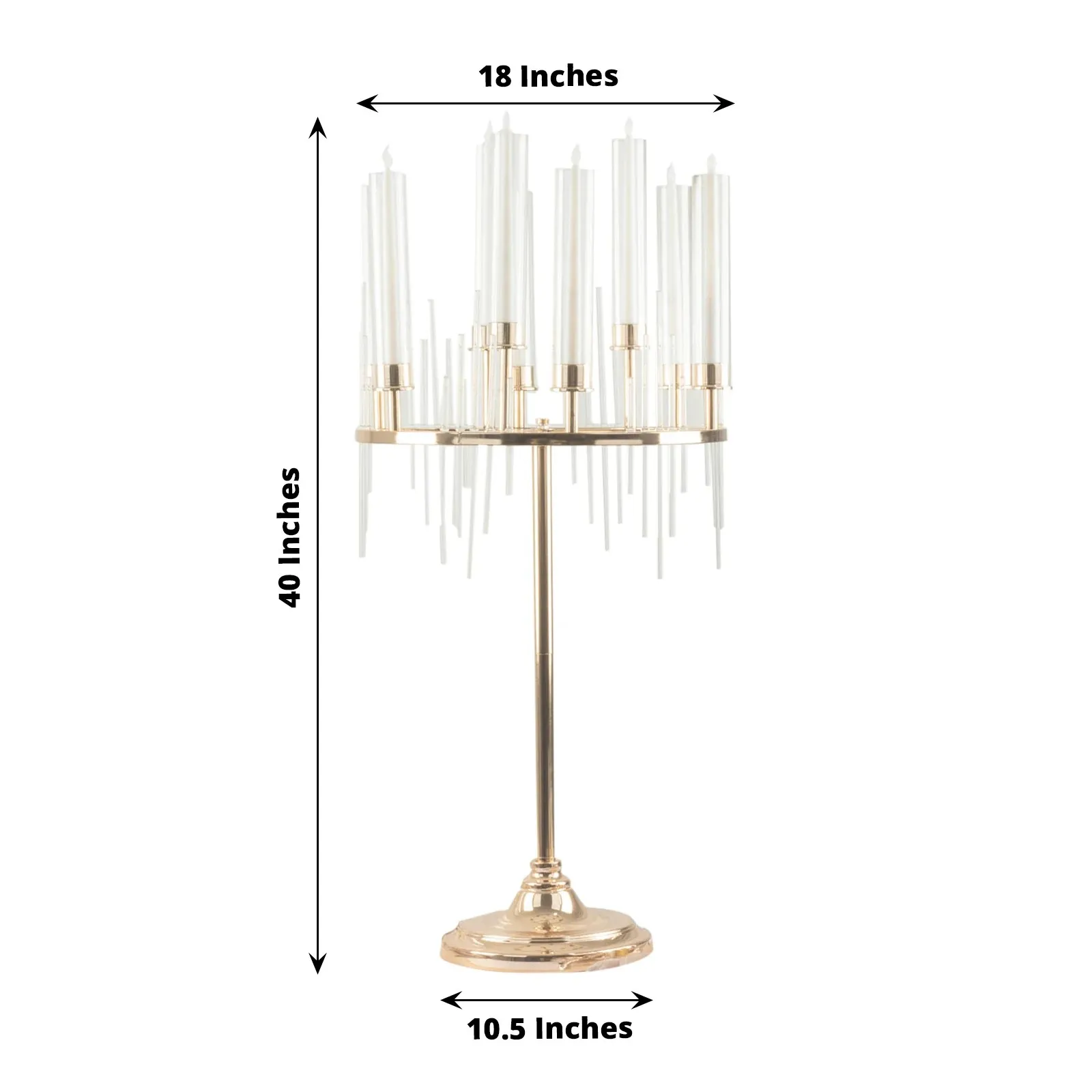 

Modern 9 Arm Wedding Candle Stand Candlestick Holder Centerpiece For Table Top Floral Arrangements Flower Arrangement Wedding