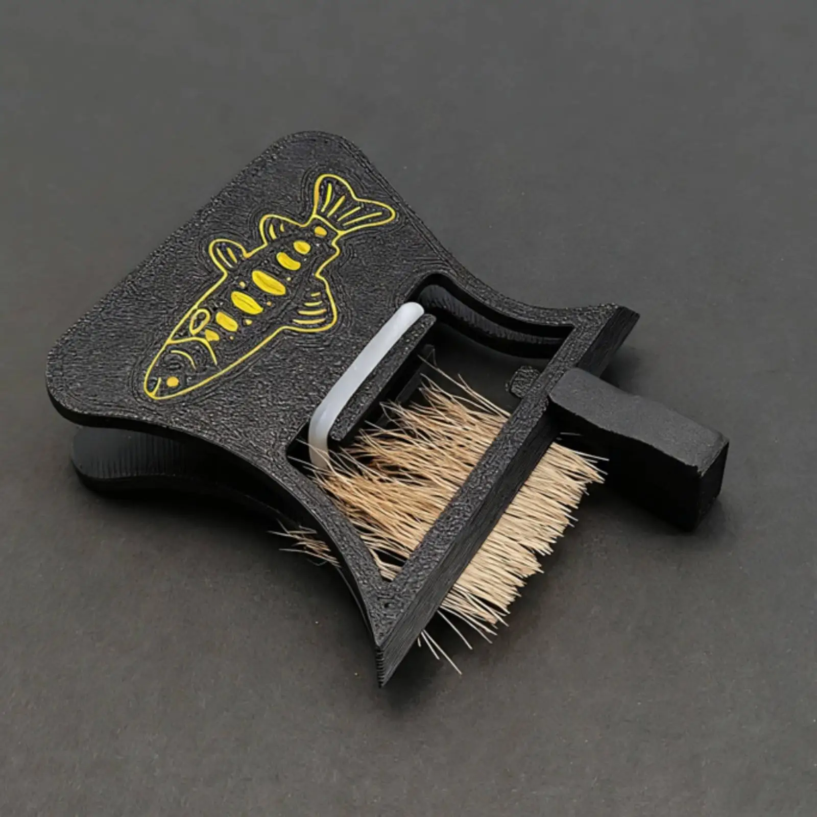 Spring clamp and stacker. Compact spring clamp. Handy hackle holding tool.