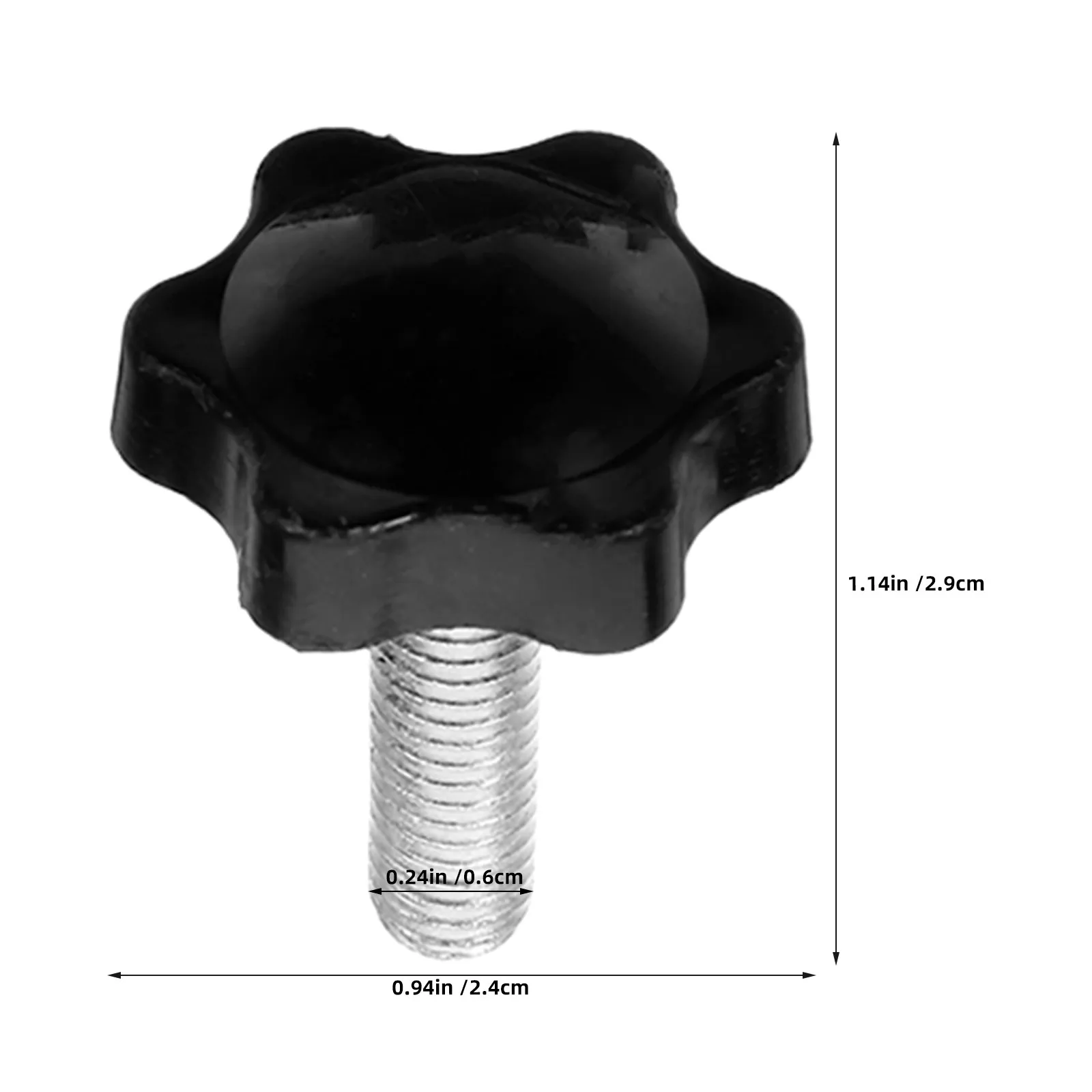 50Pcs Star Threaded Hand Knobs M6x25mm Manual Adjustment Grip Tightening Mechanical Equipment Clamping Replacement
