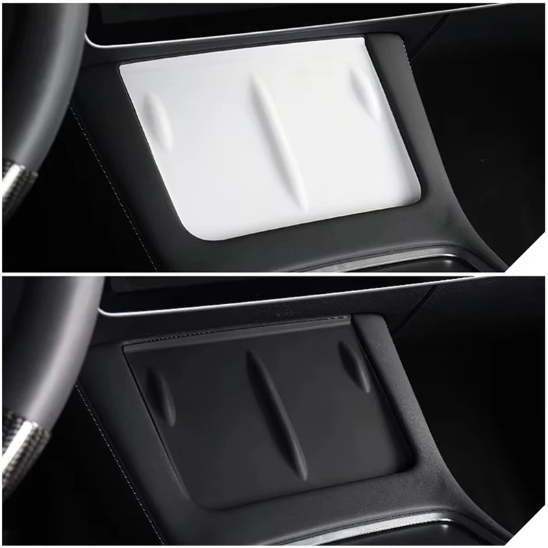 Silicone Wireless Charging Pad for Tesla Model 3 Y 2021 2022 2023 Phone Mount Silicone Non-slip Pads Car Accessories