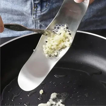 Kitchen Supplies Gadgets Stainless Steel Garlic Press Crusher Multifu Cooking Manual…