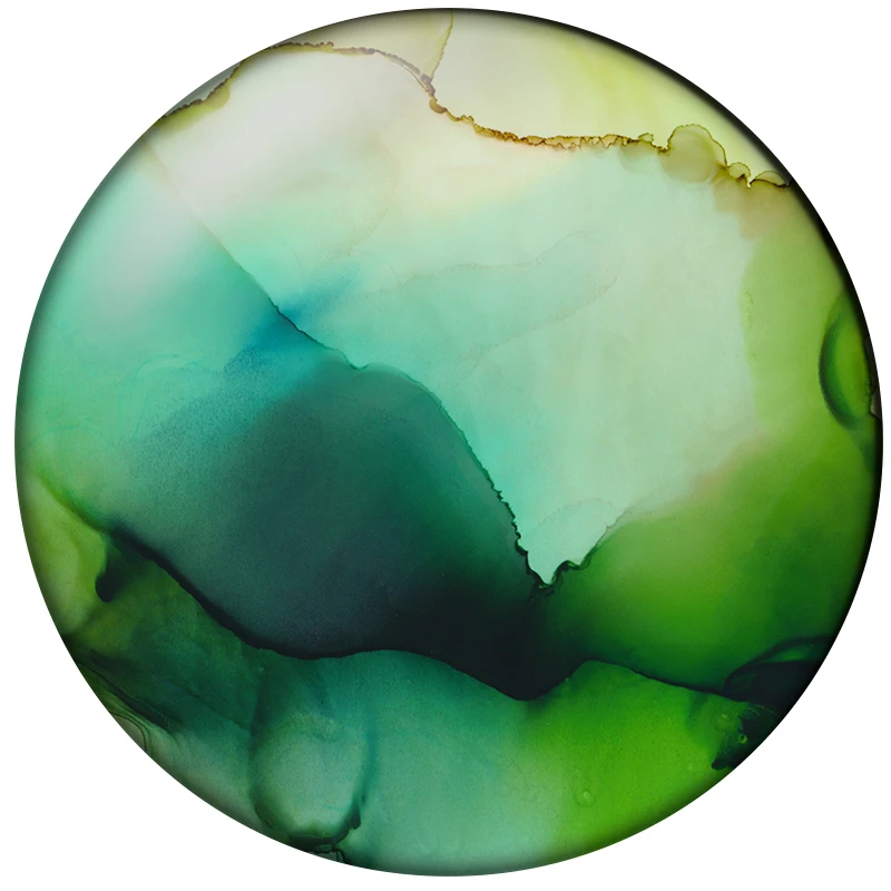 24pcs Watercolor Glass Cabochon Blue Green Grey Color Patterns Round Photo Glass Cabochon Demo Flat Back Making Findings H055