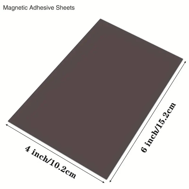 ESHANG 5Sheets Printable Magnetic sheets Non Adhesive A4  8.3 x 11.7  inches Thick Magnet Glossy Photo Paper for Inkjet Printers