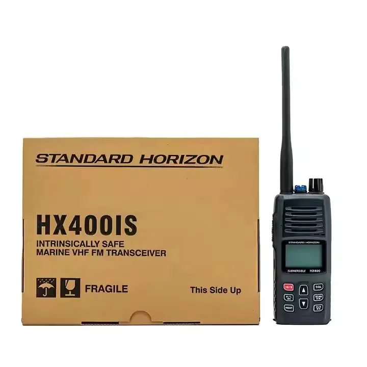 HX-400IS Professional Analog Mobile Radio 20km Ran Handheld VHF Floating Intercom Maritime Marine Ship Walkie Talkie