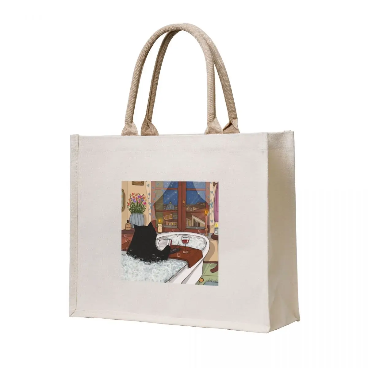 

Stanis Taking a Bath Tote Bag tote bag women custom tote bag Shopping bags foldable reusable