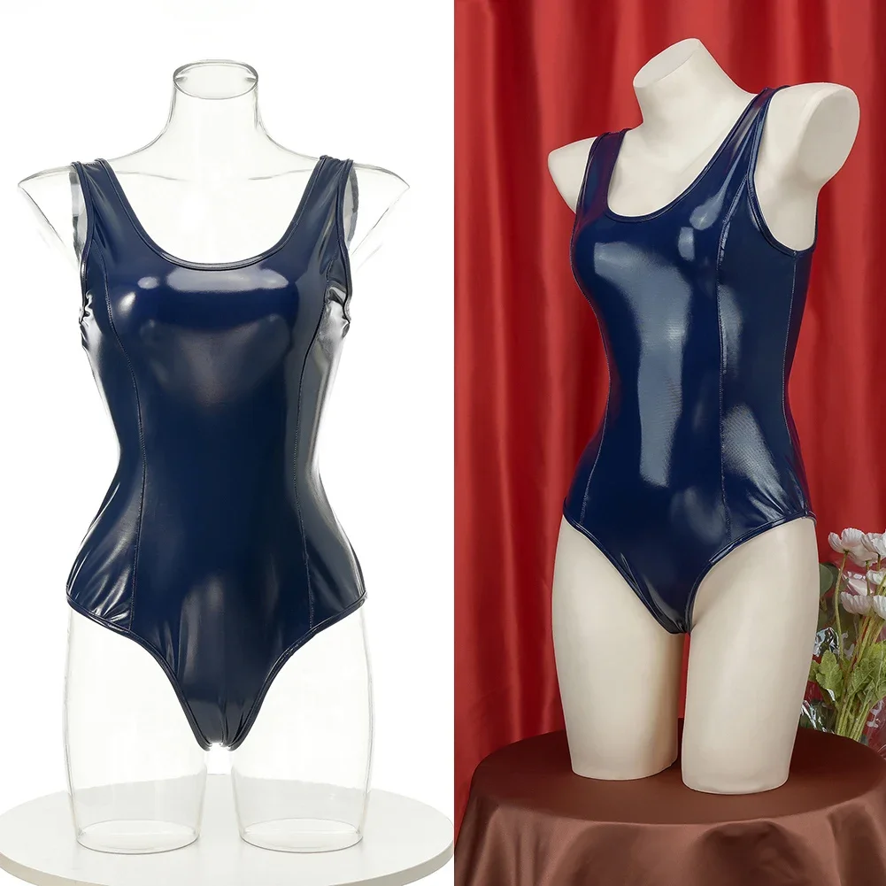 

이빙 сексуальное женское белье, женское боди из лакированной кожи, блестящий облегающий купальник, японский студенческий комбинезон, дышащее нижнее белье с низкой посадкой, бикини