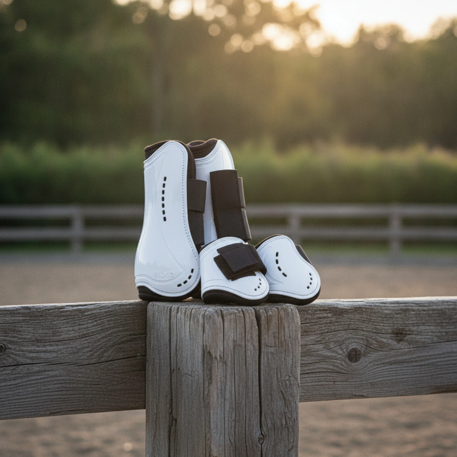 4 Pieces Horse Leg Protection Boot Breathable Horse Boots with Neoprene Padding Tack Padded Supportive for Show Jumpers