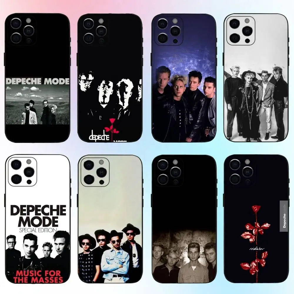 

Band D-Depeches M-Modes Phone Case For iPhone17,16,15,14,13,12,11 Plus,Pro Max Soft Black Cover
