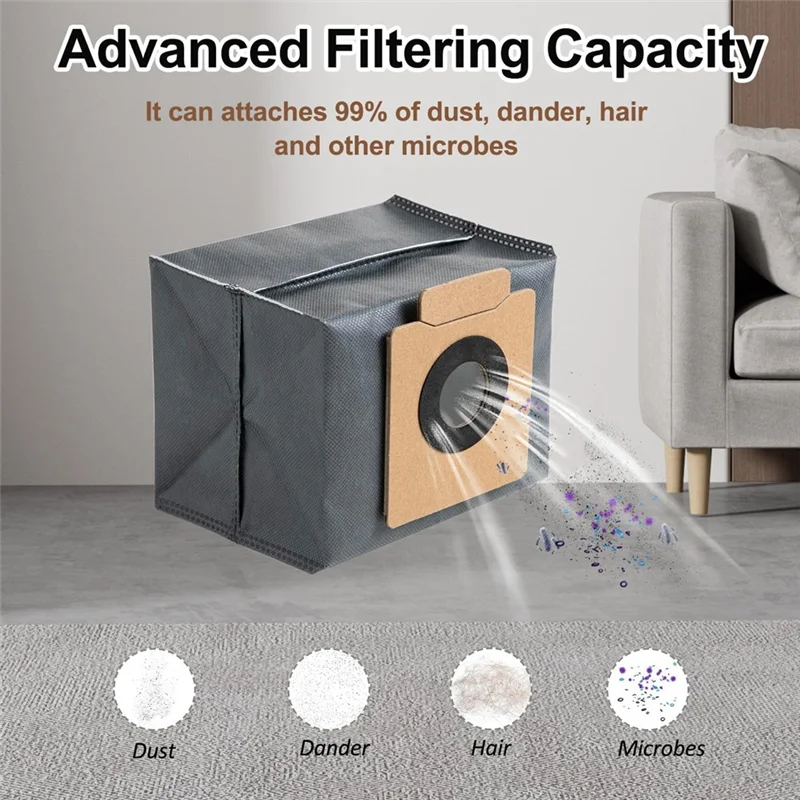 【Berserk】22 шт. комплект аксессуаров для робота-пылесоса Eufy X8 Pro/X8 Pro SES, основная боковая щетка, HEPA-фильтр, швабра, тканевый мешок для пыли