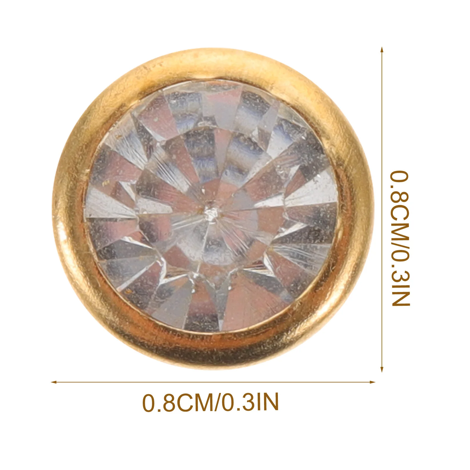 100 قطعة المسامير الكريستال السلس المستديرة آمنة مريحة للملابس أكياس الأحذية الديكور DIY بها بنفسك لوازم ترصيع للملابس