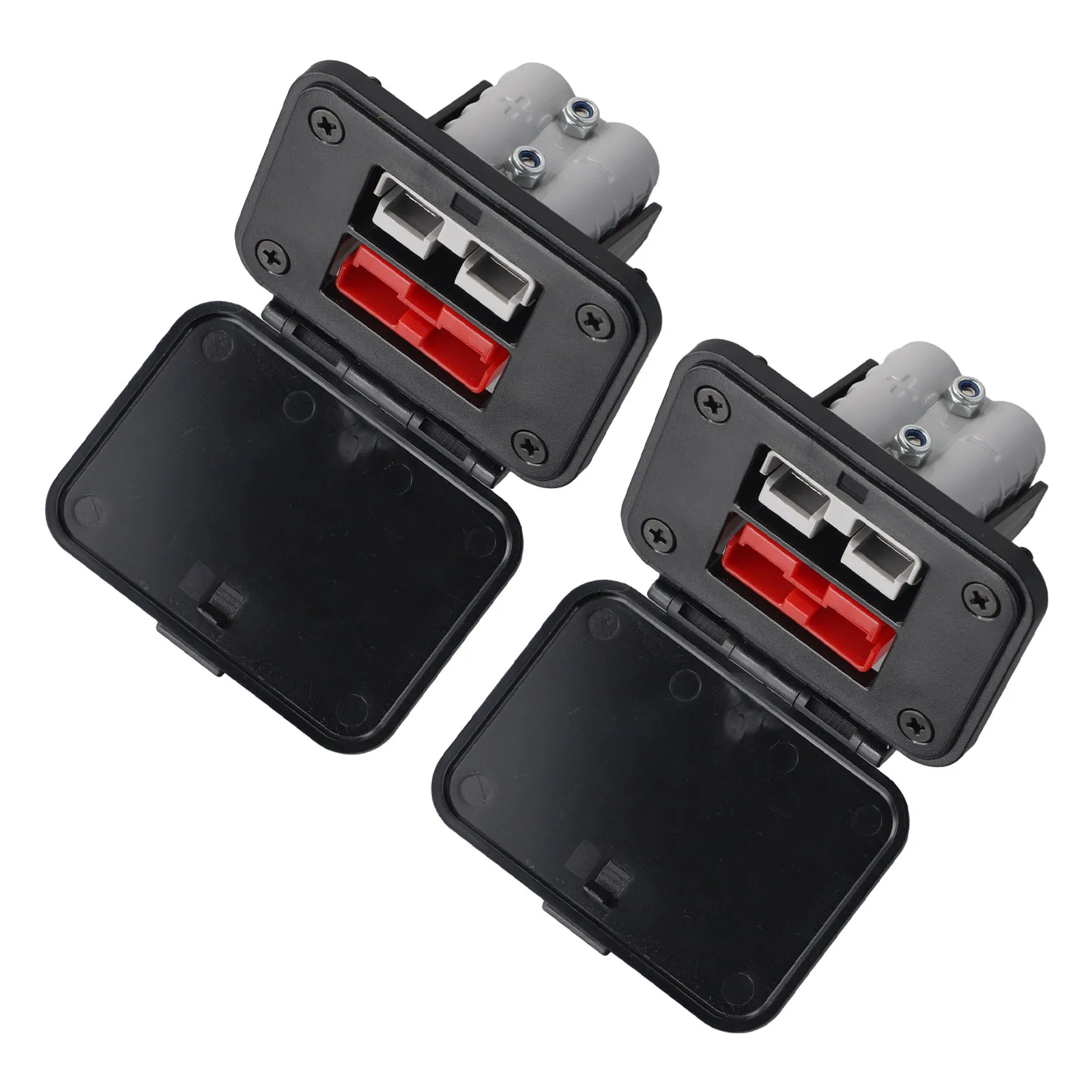 Dual Flush Mount Bracket Panel for Connector Rated at 600V and Compatible with Various Applications Dual Flush