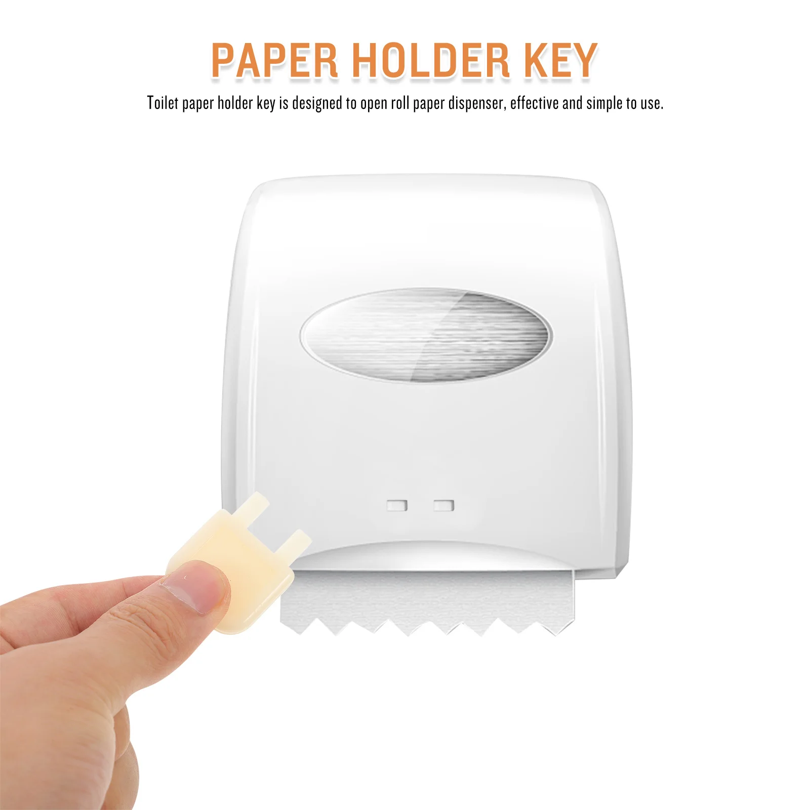 

Paper Towel Dispenser Key Replacement Easy Use Durable Compact Toilet Paper Dispenser Key Practical Bathroom Kitchen Tool