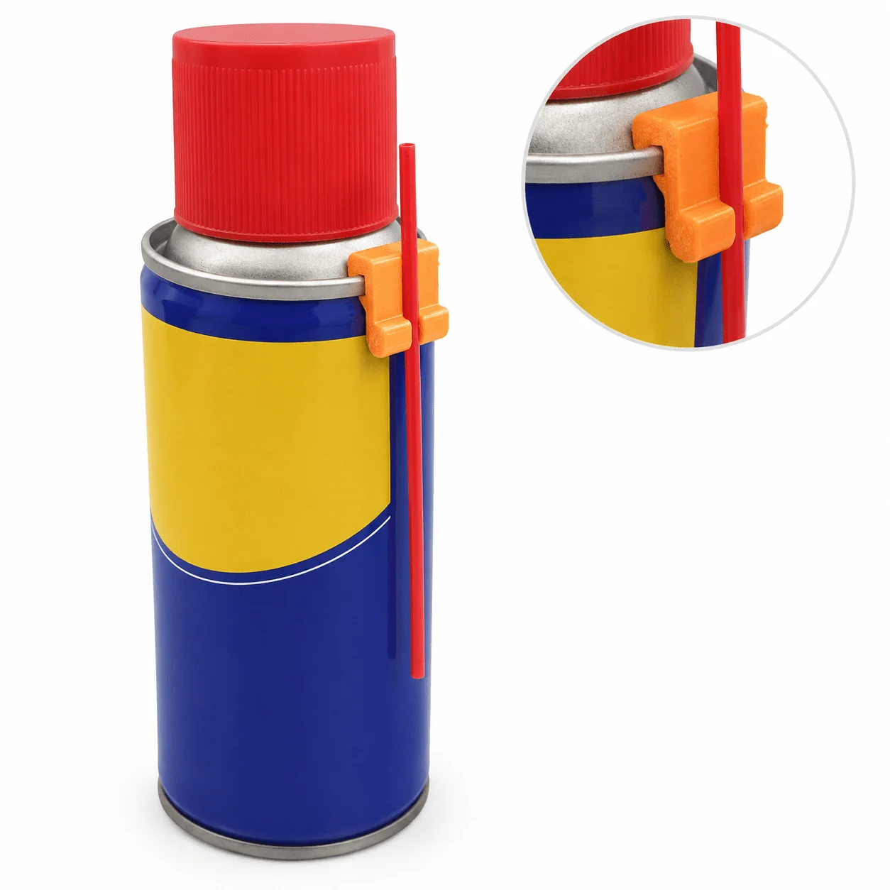 2Pcs Spray Can Nozzle Tube Holder,Lubricant Straw Fixing Bracket,Aerosol Can Clip For Anti‑Rust Oil Spray,Easy To Hang