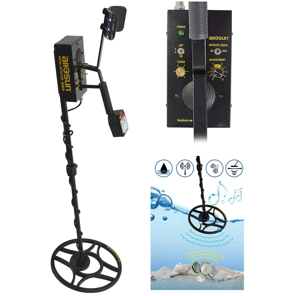 TS130 Adjustable Waterproof Metal Detector High Accuracy for Adults Kids Gold Coin Treasure Hunting