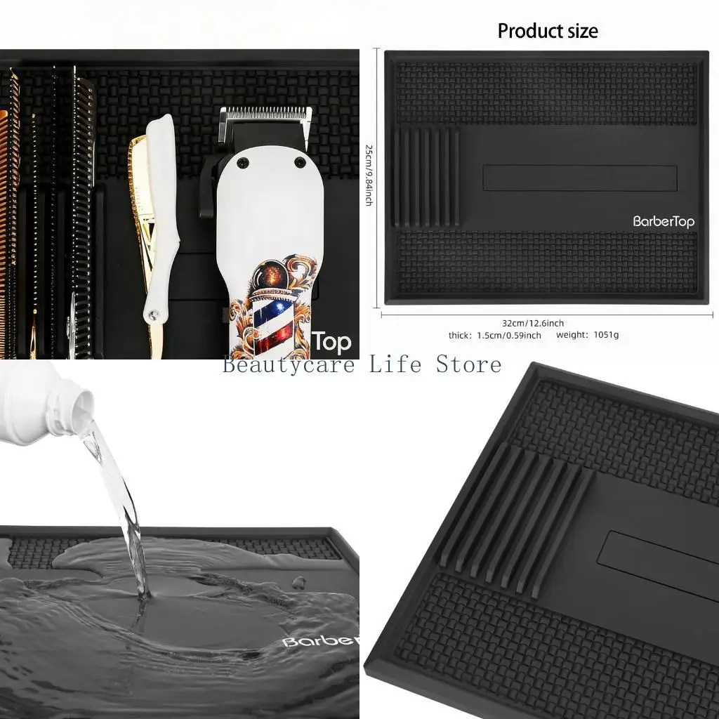 

652C Salon Hairdressing Mat AntiSlip Barber Mat Thermal Protections