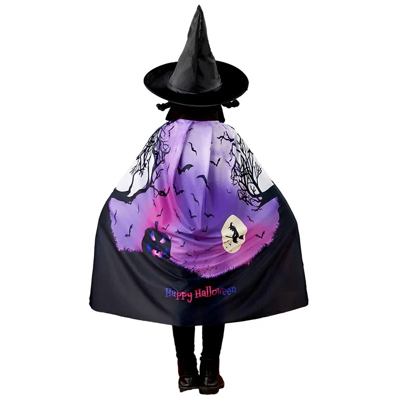 مجموعة أزياء الهالوين للأطفال مع طباعة ثلاثية الأبعاد وقبعة لأداء الحفلات #1