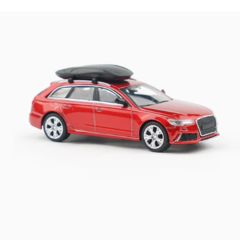 Diecast 1:64 Scale 3rd Generation RS6 C7 Metallic Red Simulation Alloy Car Model Classic Collection Souvenir Toy