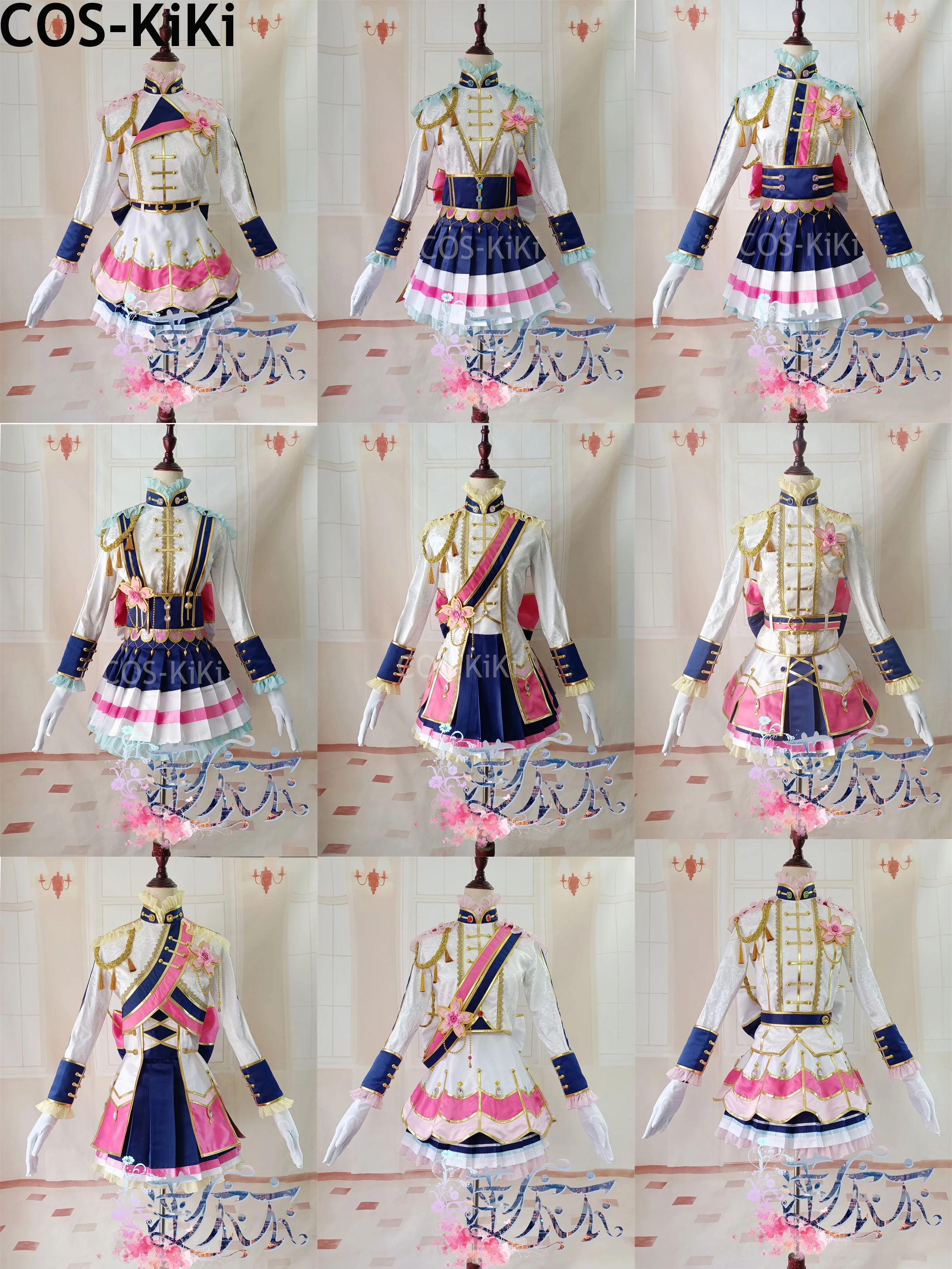 

COS-KiKi Anime Lovelive! Cheerleader Awakening Aqours Niko Umi Hanayo Uniform Cosplay Costume Party Role Play Outfit Any Size