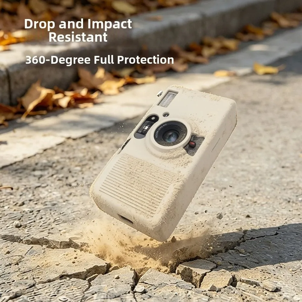 Silicone Protective Case Shockproof Anti-Scratch Camera Cover Dustproof with Lanyard Protector Sleeve for Kodak Snapic A1